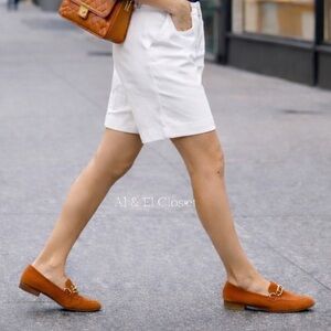 Parrotto Slip On Italian Suede Loafers Burnt Orange EU 40 Women New In Box